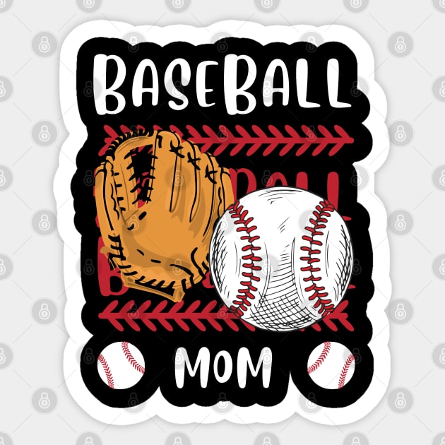My Favorite Baseball Player Calls Me Mom Gift for Baseball Mother mommy mama Sticker by BoogieCreates